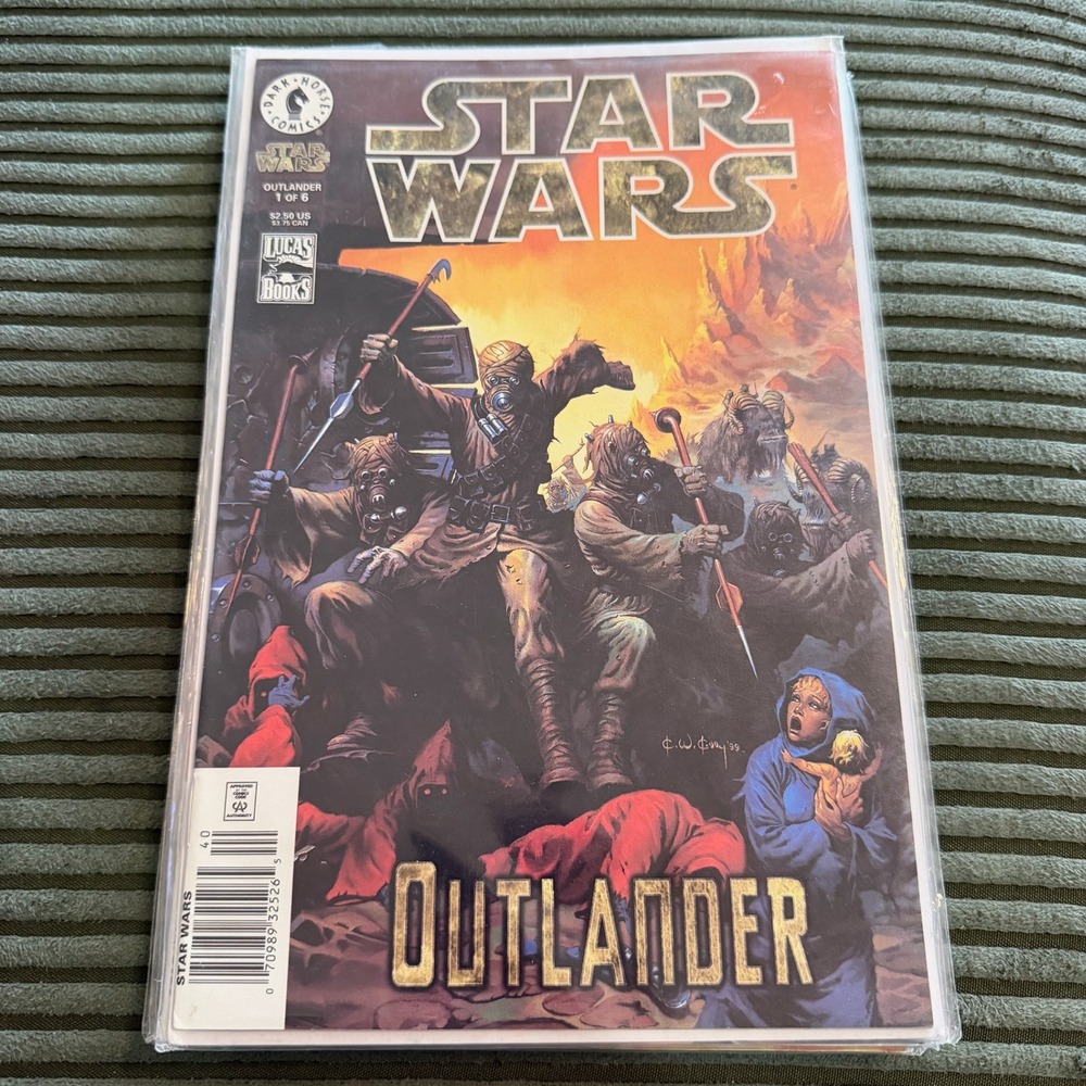 Dark Horse Star Wars Outlander 1 of 6 Comic Book 1999 Ki-Adi-Mundi Tatooine Art